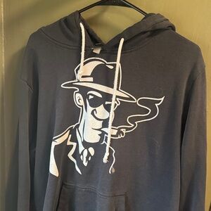 Dutch Bros Charcoal Hoodie with Graphic Design